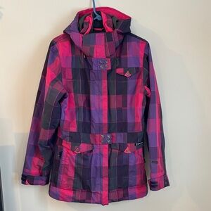 Scott Pink and Purple Plaid Ski Jacket